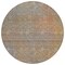 Edge Collections - 8' - Gray - Abstract Washable Round Area Rug for Indoor and Outdoor Use - 1 Piece